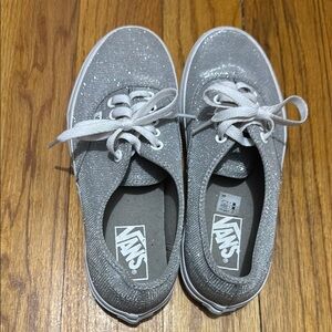 Vans Silver Glitter Sneakers